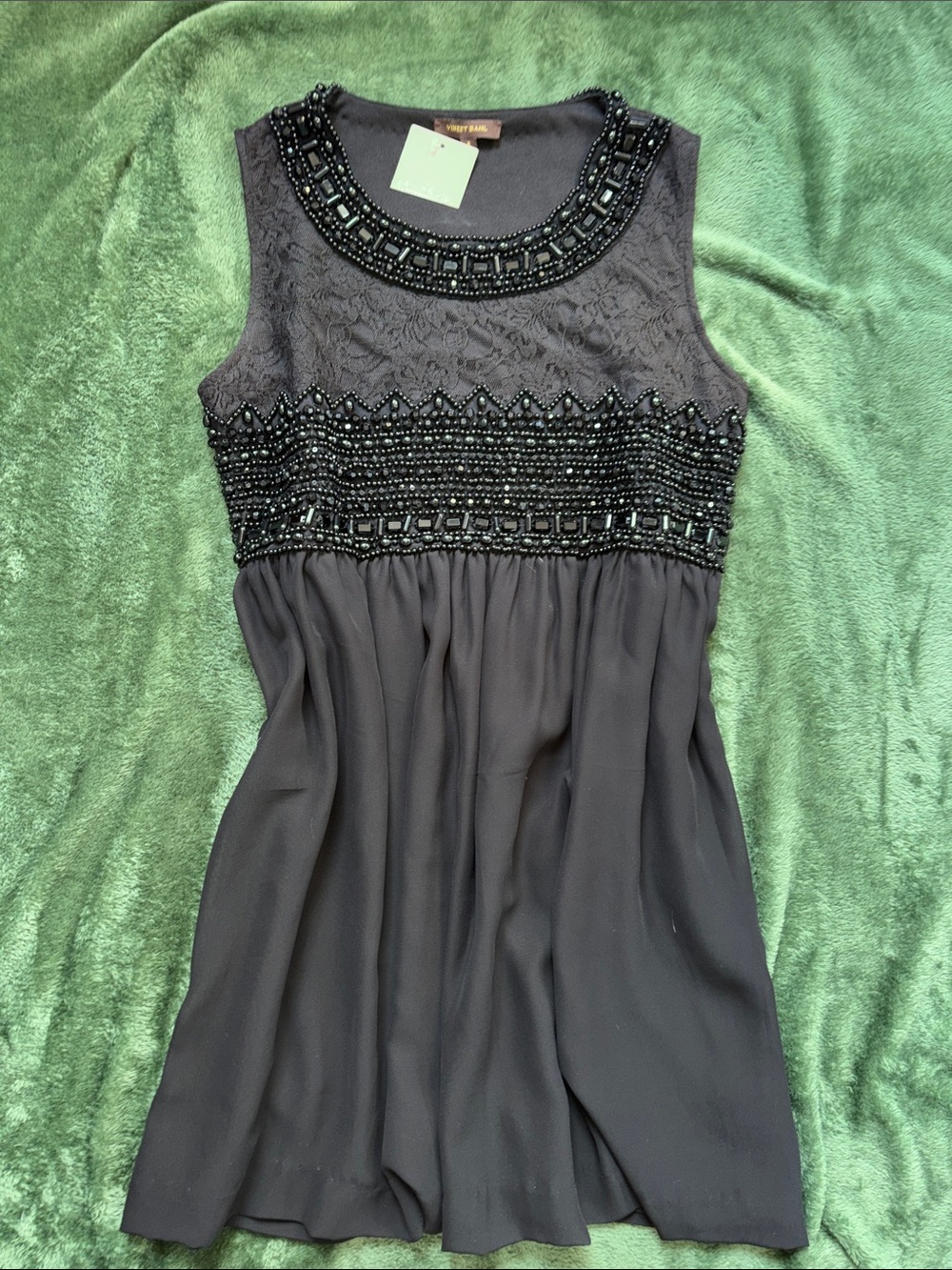 Vineet Bahl by Anthropologie Black Sleeveless Dress